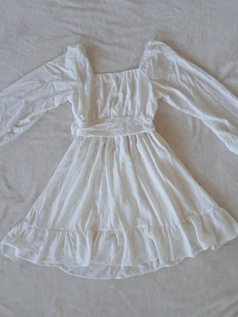 Women's White Babydoll-dresses
